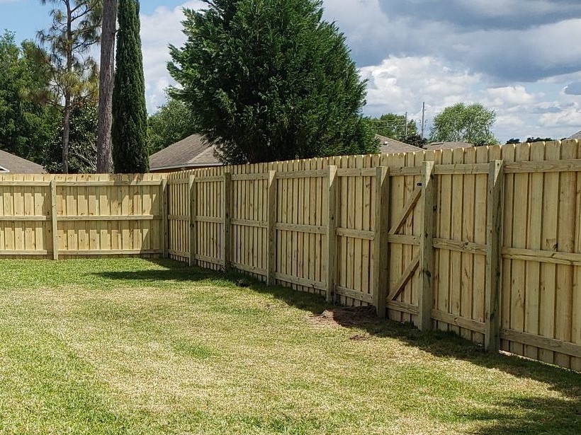 Photo of an Ocala, Florida wood fence