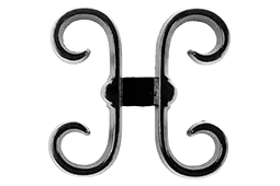 Ocala Florida steel fence butterfly scroll