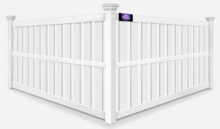 Spaced picket semi-private vinyl fence company - Ocala Florida