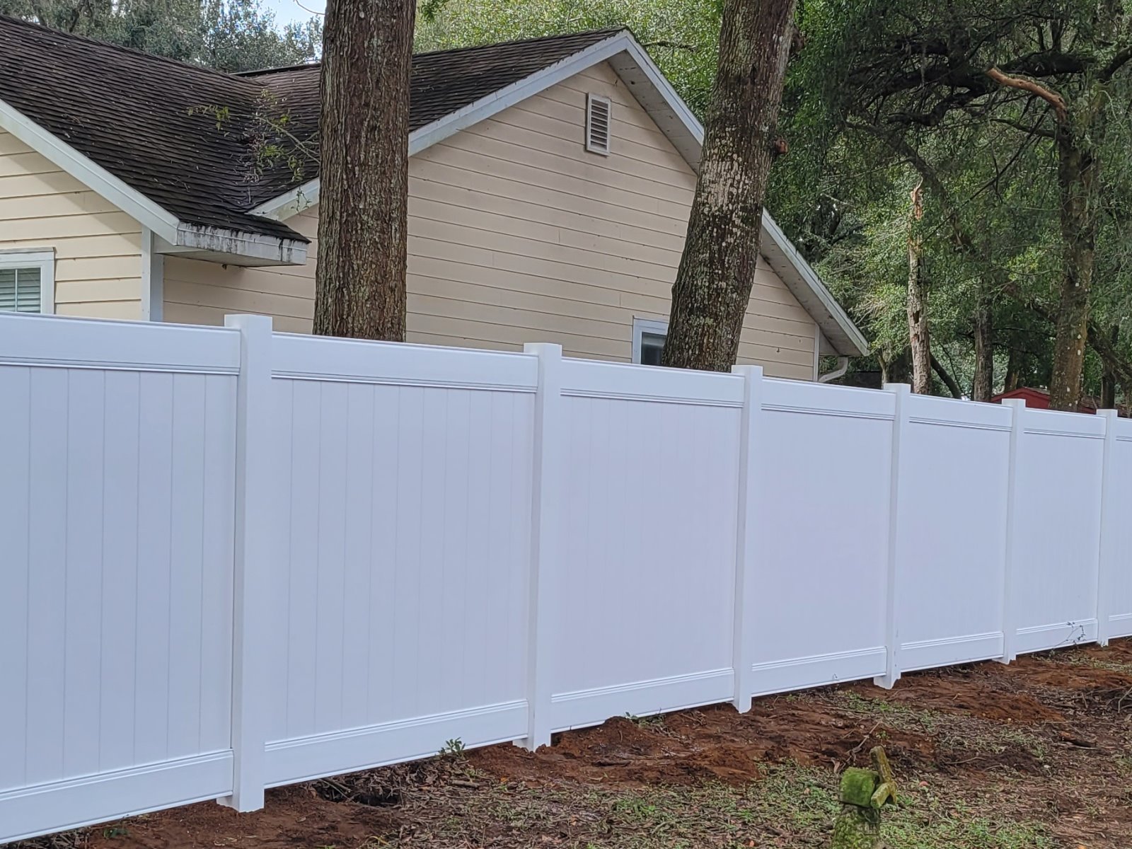 Fence with Vinyl Fence Project | Ocala Florida Fence Company in Ocala Florida
